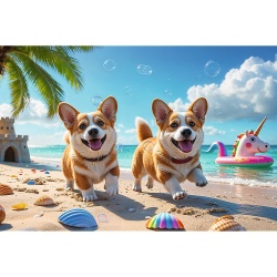PUZZLE TREFL 100 CATEL CORGI - Img 2