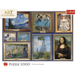 PUZZLE TREFL 1000 ART COLLECTION O COLECTIE DE CAPODOPERE DE ARTA - Img 3