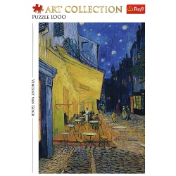 PUZZLE TREFL 1000 ART COLLECTION VINCENT VAN GOGH TERASA CAFENEA NOAPTEA - Img 3