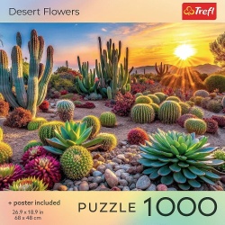 PUZZLE TREFL 1000 COLECTIA SUA FLORI DE DESERT POSTER INCLUS - Img 3