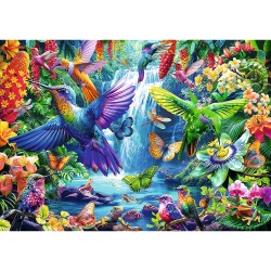 PUZZLE TREFL 1000 COLIBRI TROPICALI - Img 2