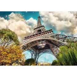 PUZZLE TREFL 1000 PREMIUM PLUS PHOTO ODYSSEY TURNUL EIFFEL PARIS - Img 2