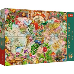 PUZZLE TREFL 1000 PREMIUM PLUS TEA TIME HARTA ANTICA A LUMII - Img 1