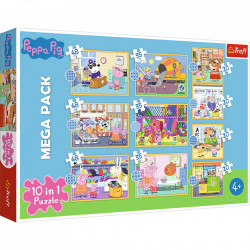 Puzzle trefl 10in1 intalneste-o pe peppa pig - Img 1
