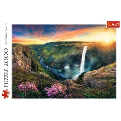 PUZZLE TREFL 2000 CASCADA HAIFOSS ISALNDA - Img 3