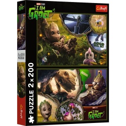 PUZZLE TREFL 2X200 MARVEL EU SUNT GROOT - Img 1