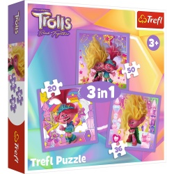 PUZZLE TREFL 3IN1 TROLII FERICITI - Img 1
