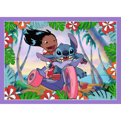 PUZZLE TREFL 4IN1 STITCH ZIUA FERMECATA - Img 4