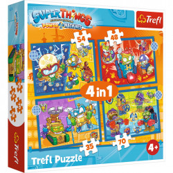 Puzzle trefl 4in1 super things super actiunea - Img 1