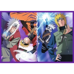 PUZZLE TREFL 4X250 NARUTO SHIPPUDEN AVENTURILE LUI NARUTO UZUMAKI - Img 3