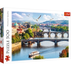 PUZZLE TREFL 500 ORASUL PRAGA - Img 1