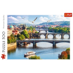 PUZZLE TREFL 500 ORASUL PRAGA - Img 3