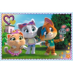PUZZLE TREFL 60 44 PISICI JOCUL PISICILOR - Img 2