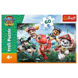 PUZZLE TREFL 60 PATRULA CATELUSILOR DINOZAURI LA SALVARE - Img 3