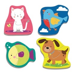 PUZZLE TREFL BABY CLASIC ANIMALE 8 PIESE - Img 2