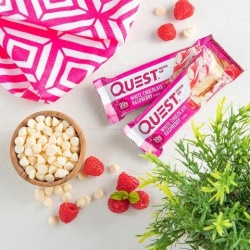 Quest Protein Bar, Baton Proteic, Cu Aroma De Ciocolata Alba Si Zmeura, 60g - Img 5