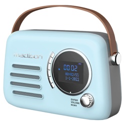 RADIO FM/DAB PORTABIL VINTAGE 30W CU FUNCTIE BLUETOOTH/AUX - Img 1