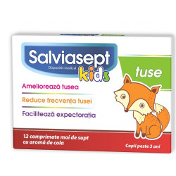Salviasept kids tuse 12cpr moi de supt