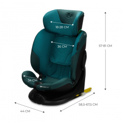 SCAUN AUTO KINDERKRAFT I-FIX, I-SIZE 40-150 CM, HARBOR BLUE - Img 2