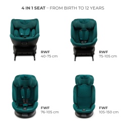 SCAUN AUTO KINDERKRAFT XPEDITION 3 I-SIZE 40-150 CM, GREEN - Img 4
