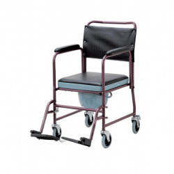 SCAUN DE TOALETA CU ROTI PIELE ECOLOGICA FS 691