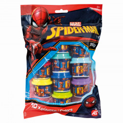 SET 10 BORCANASE DE PLASTILINA SPIDERMAN IN PUNGA DE PLASTIC - Img 1