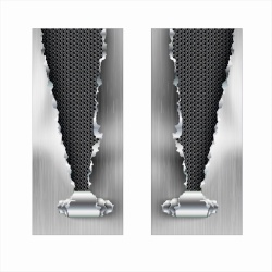 Set 2 stickere decorative pentru stalpii usilor, print autoadeziv de inalta rezolutie, dimensine 2 buc x 50 x 22 cm , cod: AVX-SSU-06 - Img 2