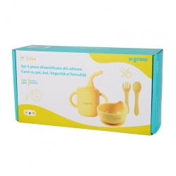 Set 4 piese din silicon,galben - Img 6