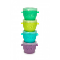 SET 4 RECIPIENTE SILICON SNAP&GO, MELII, 118 ML - Img 6