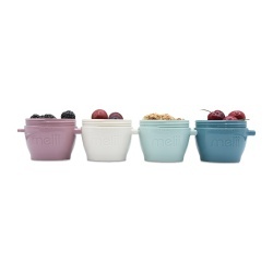 SET 4 RECIPIENTE SILICON SNAP&GO, MELII LUXE, 4*118 ML - Img 2