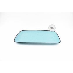 SET 6 PLATOURI CERAMICA 32x20 CM,ELECTRA