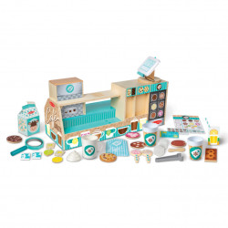 Set de joaca din lemn cu accesorii Ne jucam de-a Cafeneaua - Barista - Img 2
