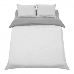 Set de pat dublu bbc dark grey/light gre - Img 6