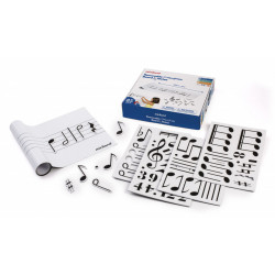 Set Portativ cu 85 note muzicale magnetice - Img 1