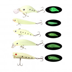 Set Vobler 5 piese Fluorescent pentru pesti pradatori, AVX-AG103C - Img 3