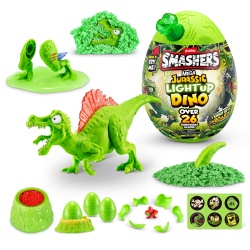 Smashers - Mega Ou surpriza cu peste 26 accesorii, Dino Jurassic Light-Up - Img 4