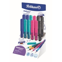STILOU PELIKANO JUNIOR A DREPTACI 1 PATRON CULORI ASORTATE DISPLAY 12BUC