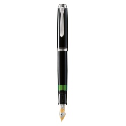 STILOU SOUVERAN M805 B PENITA AUR 18K+PLACAT PALADIU NEGRU