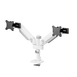 Suport dublu mon. birou NM 24"-34" alb - Img 3