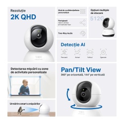 TAPO C220 WIFCAM PAN/TILT HOME SECURITY - Img 2