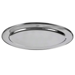 TAVA OVALA DIN INOX 55x38x2.5 CM
