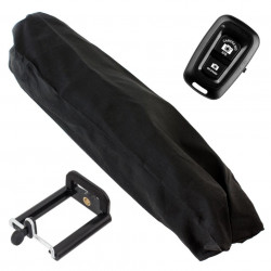 Trepied fotografic din aluminiu, compact, cu suport mobil 3D + Telecomanda Bluetooth - Img 7
