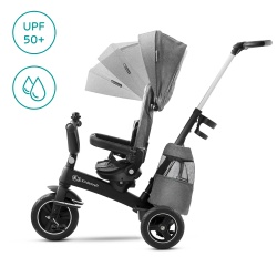 TRICICLETA KINDERKRAFT EASYTWIST, PLATINUM GREY - Img 2