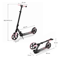 TROTINETA KINDERKRAFT FREELY, PINK - Img 7