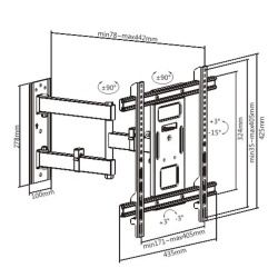 Tv mount serioux tv61-443 32"-70" 50kg - Img 12