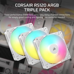 Ventilatoare CORSAIR RS120 ARGB WHITE - Img 7