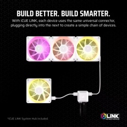 Ventilatorare CR iCUE LINK LX120 RGB WH - Img 10