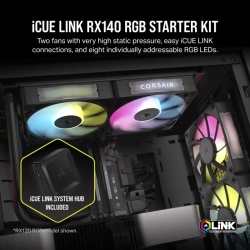 Ventilatorare CR iCUE LINK RX140 RGB BL - Img 3