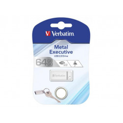 Verbatim Metal Executive USB 2.0 Drive Silver 64GB