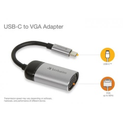 Verbatim USB-C TO VGA ADAPTER - USB 3.1 GEN 1/VGA 10 cm cable